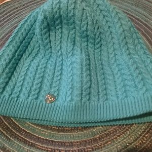 Teal bula fleece lined beanie